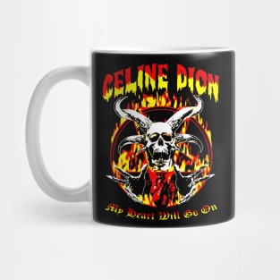 Celine dion art fire Mug